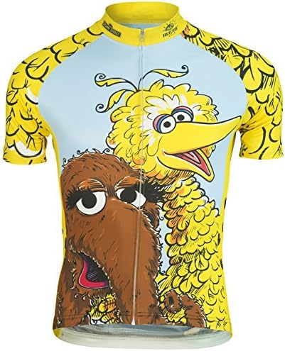 Big Bird Muppets Sesame Street Cycling Jersey by Brainstorm Gear Men's Medium Short Sleeve