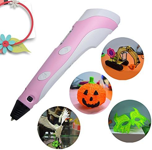 Aibecy 3D Printing Pen Adjustable Speed &amp; Temperature LED Display ABS Pen Holder with 1 Roll 10m PLA Filament for Drawing Painting Art Craft Making 3D Modeling Children Education Birthday Christmas