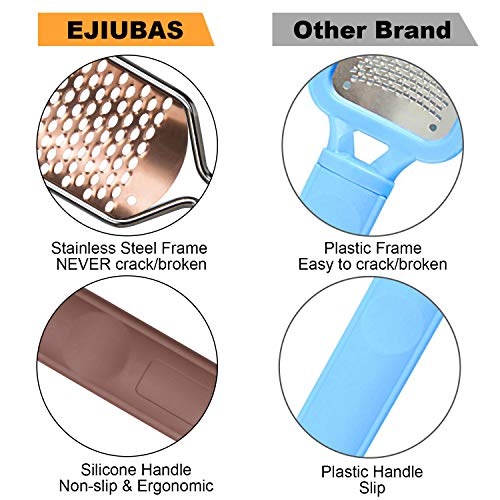 Colossal Foot Rasp Foot File - Callus Remover Ejiubas Foot Care Metal Pedicure Tool Hard Skin Remover for Both Wet And Dry Feet Surgical Grade Stainless Steel Pedicure File