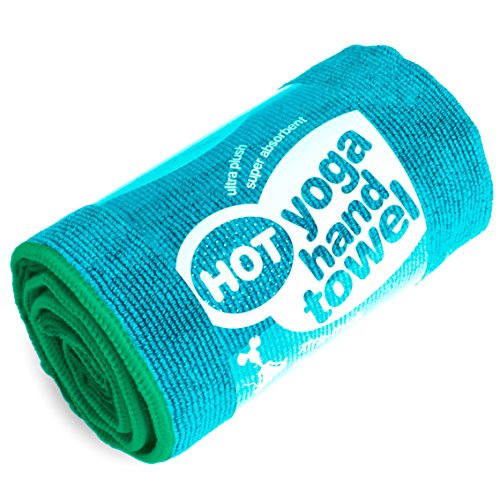 Cush Yoga Hand Towel - Ultra-Thick Microfiber Yoga Hand Towel - 600 gsm Ultra Thick for Bikram - Mat Size Yoga Towels Also Available - 16" x 25" - Thumbnail 6