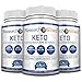 Research Verified Keto - Vegan Keto Supplement with 4 Exogenous Ketone Salts (Calcium, Sodium, Magnesium and Potassium) and MCT Oil to Boost Energy, Weight Loss and Focus in Ketosis - 3 Bottles