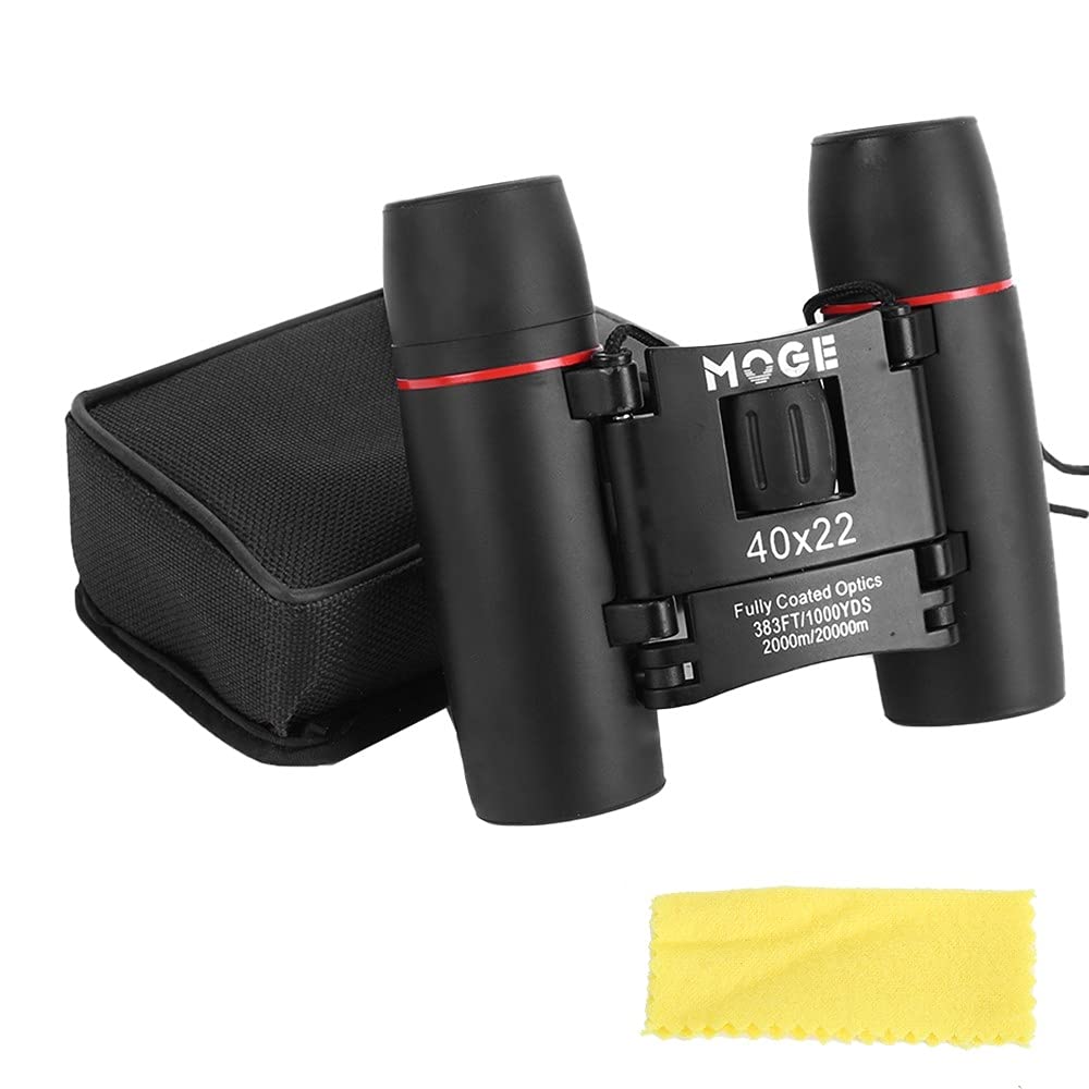 MiOYOOW Binoculars, 40X22 HD Binoculars Low Light Night Vision Binocular Waterproof Compact Binocular for Outdoor Hunting Bird Watching