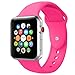 Silicone Band For Apple Watch, Classic Sport Replacement Strap for Apple Iwatch Sport Nike Edition all models Series 3, Series 2, Series 1 (barbie pink, 38mm S/M)