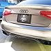 US85 Audi Sport 3D Ring Luggage Lid Adhesive Logo Emblem Badge Sticker Decoration Accessories (Matte Black)
