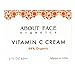 Vitamin C Cream Hyaluronic Acid, B3 and E by About Face Organics | Daily Vitamin C for Face | 84% Organic | Paraben & Cruelty Free, 2 Ounces