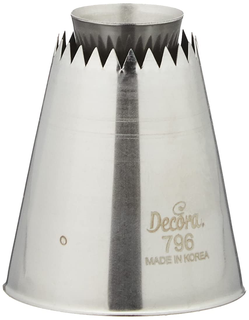 Decora 263445 Blistered Sultane Nozzle 796, Stainless Steel, Silver, 9 x 6 x 4.7 cm