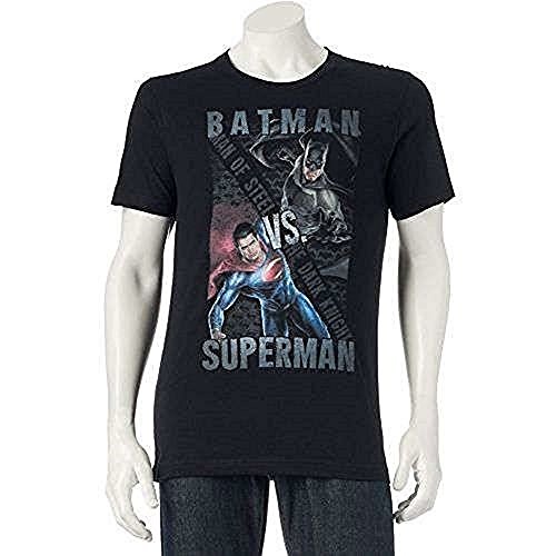Batman vs. Superman- Split Heroes (Slim Fit) T-Shirt Size XXL