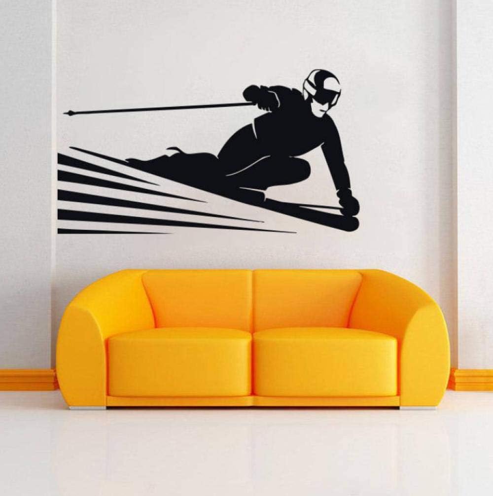Wall Stickers Mural Decals Skiing Stickers Skier Art Decal Ski Jumping ...