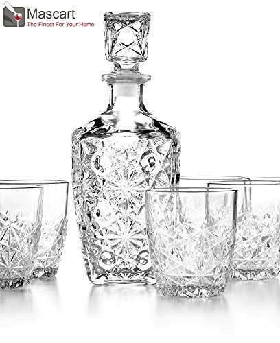 Bormioli Rocco Dedalo 7 Piece Whisky Set Presentation Box