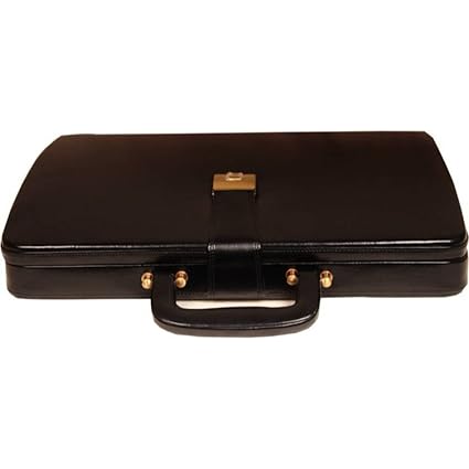 C Comfort Faux Leather Briefcase Black