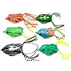 Laimeng6pcs-Frog-Snakeheads-Bait-Fishing-Lures-Bass-Soft-Bait