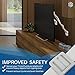 Anti Tip Furniture Kit - Furniture Anchors for Baby Proofing - Earthquake Straps - TV Safety Straps - Easy Install - Enhanced Instructions (4 Pack White) by AMG Home