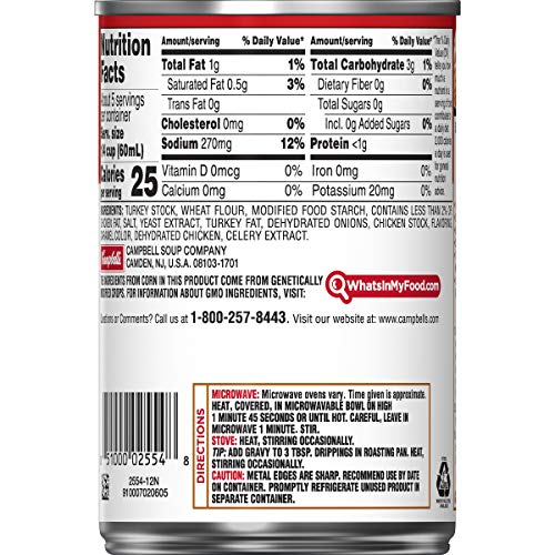 CAMPBELL’S TURKEY GRAVY, 10.5 OZ CAN