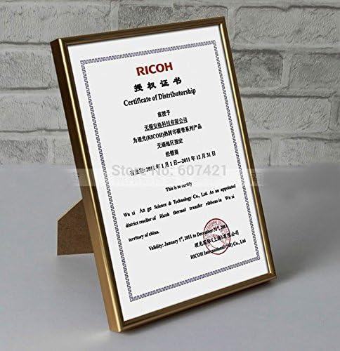 Counter Top A5 Aluminium Alloy Metal Certificate Frame For A5 Certificate ,Diploma and Picture