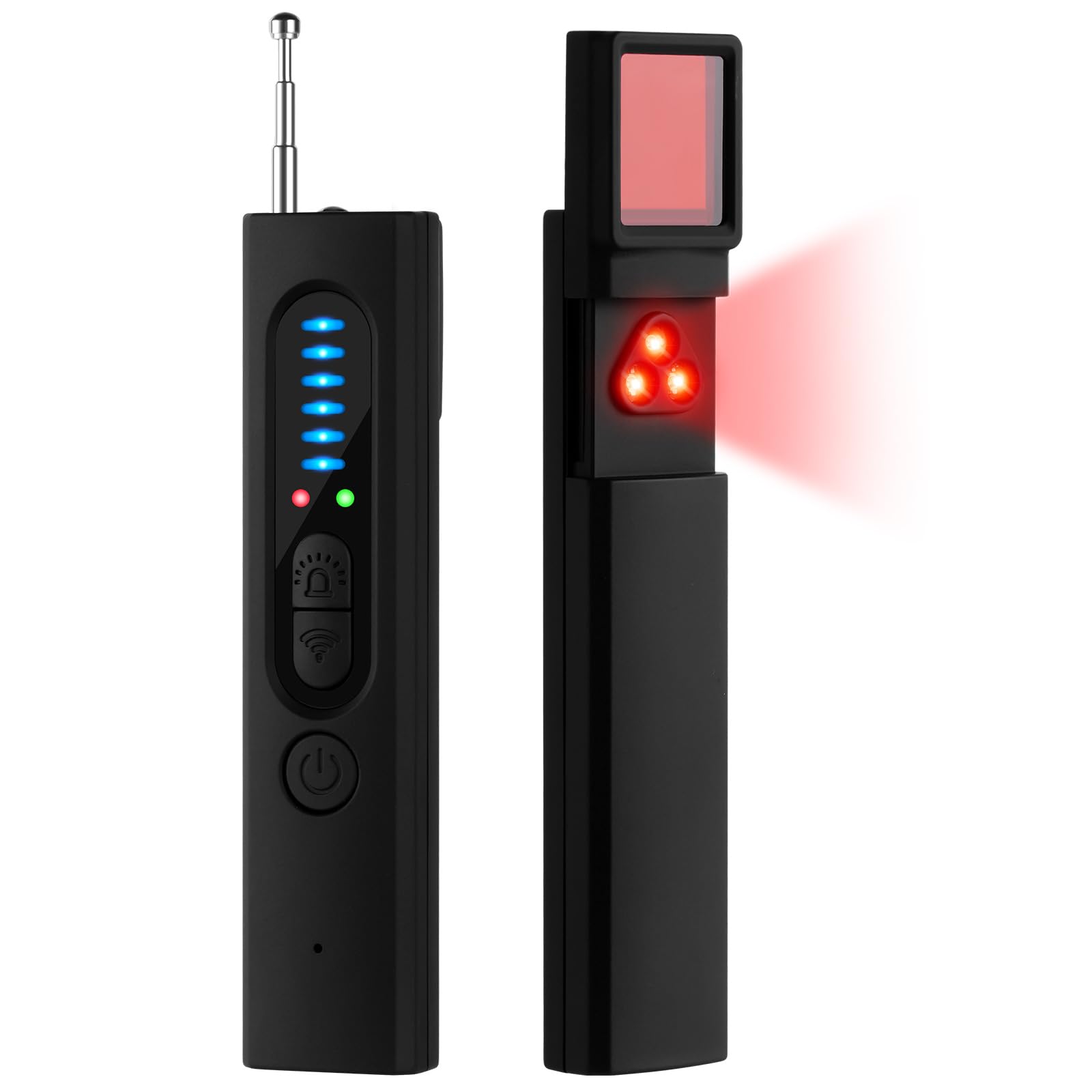 AXFEE Camera Detector Device, Hidden Camera Detector, Anti Spy Detector Finder, GPS Bug Detector with Charging Cable, Portable Mini Bug Detector for Anti-Sneak Shooting and Anti-Eavesdropping