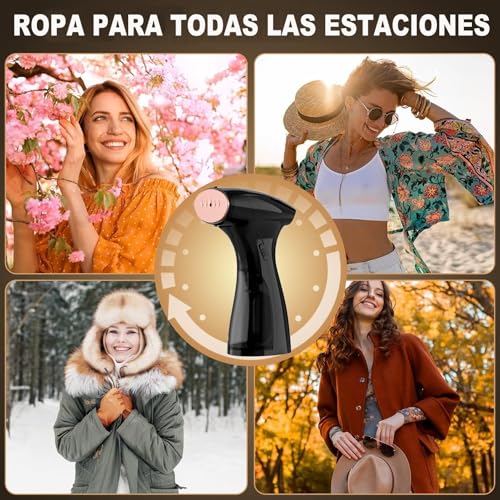Plancha De Vapor Vertical y Horizontal, Plancha Viaje 2500W Alta Potencia, Plancha a Vapor para Ropa Portátil, para Prenda y Tela Delicada, Calentamiento Rápido Compacta para Viaje o Casa