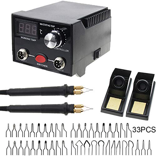 Slsy Professional Wood Burning Machine, Dual Pen 110V Pyrography ...