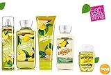 Bath & Body Works SPARKLING LIMONCELLO Deluxe Gift Set Lotion ~ Cream ~Fragrance Mist ~ Shower Gel + Small Sanitizing Hand Gel Lot of 5
