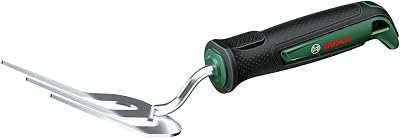 Bosch Garden Hand Tool Hand Fork for Weeding Stainless Steel Soft Grip Ergonomic