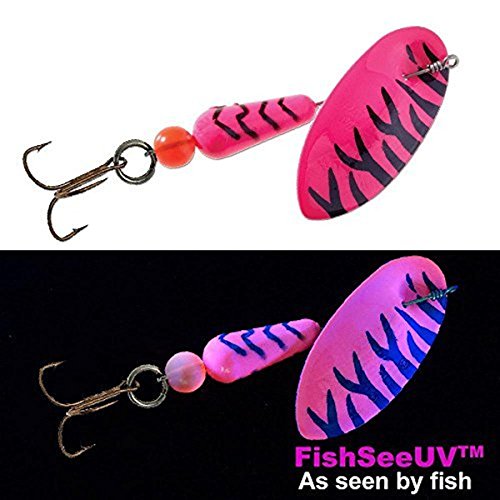 Panther MartinPMSSTUV FishSeeUV Salmon & Steelhead Fishing Spinning Lure Catches Northern Pike, Muskie, Kokanee, Barracuda, Bluefish and more.