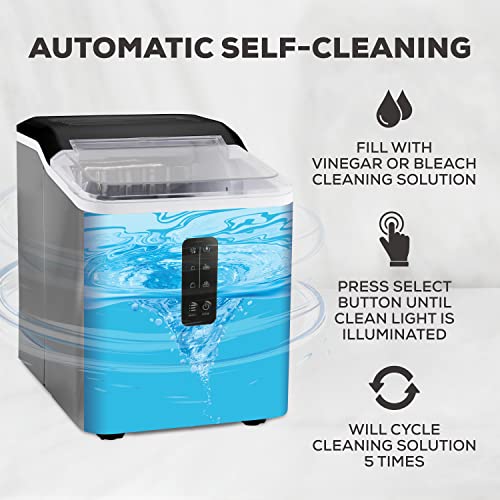 Igloo Automatic Ice Maker, Self Cleaning, Countertop Size, 26 Pounds