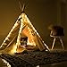 little dove Fairy Lights for Teepee Tents - Battery Operated 4 LED Strings for Wedding Party Centerpieces, Waterproof Decorative Lights for Bedroom, Kids Teepee Decoration TENT NOT INCLUDED