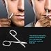 Nose Hair Scissors, ETEREAUTY Eyebrow Beard Trimmer Scissors Stainless Steel Facial Hair Scissors with Storage Box