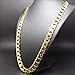Gold Chain Necklace 9.1MM 24K Diamond Cut Smooth Cuban Link with a. USA Made (20)