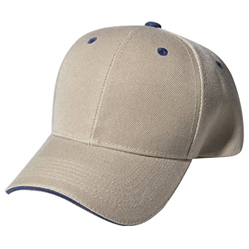 Qml sandwich plain baseball cap hat solid color, eyelet…