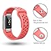 SWEES Silicone Sport Bands Compatible Fitbit Charge 2, Breathable Sport Replacement Bands with Air Holes Small & Large (5.7