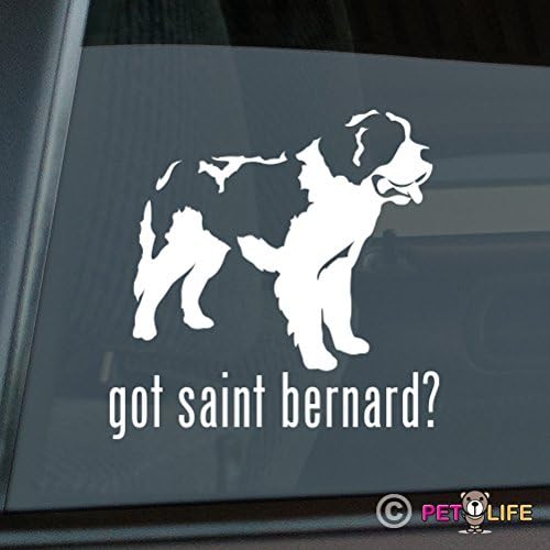 Got Saint Bernard Sticker Vinyl Auto Window v2 st. st
