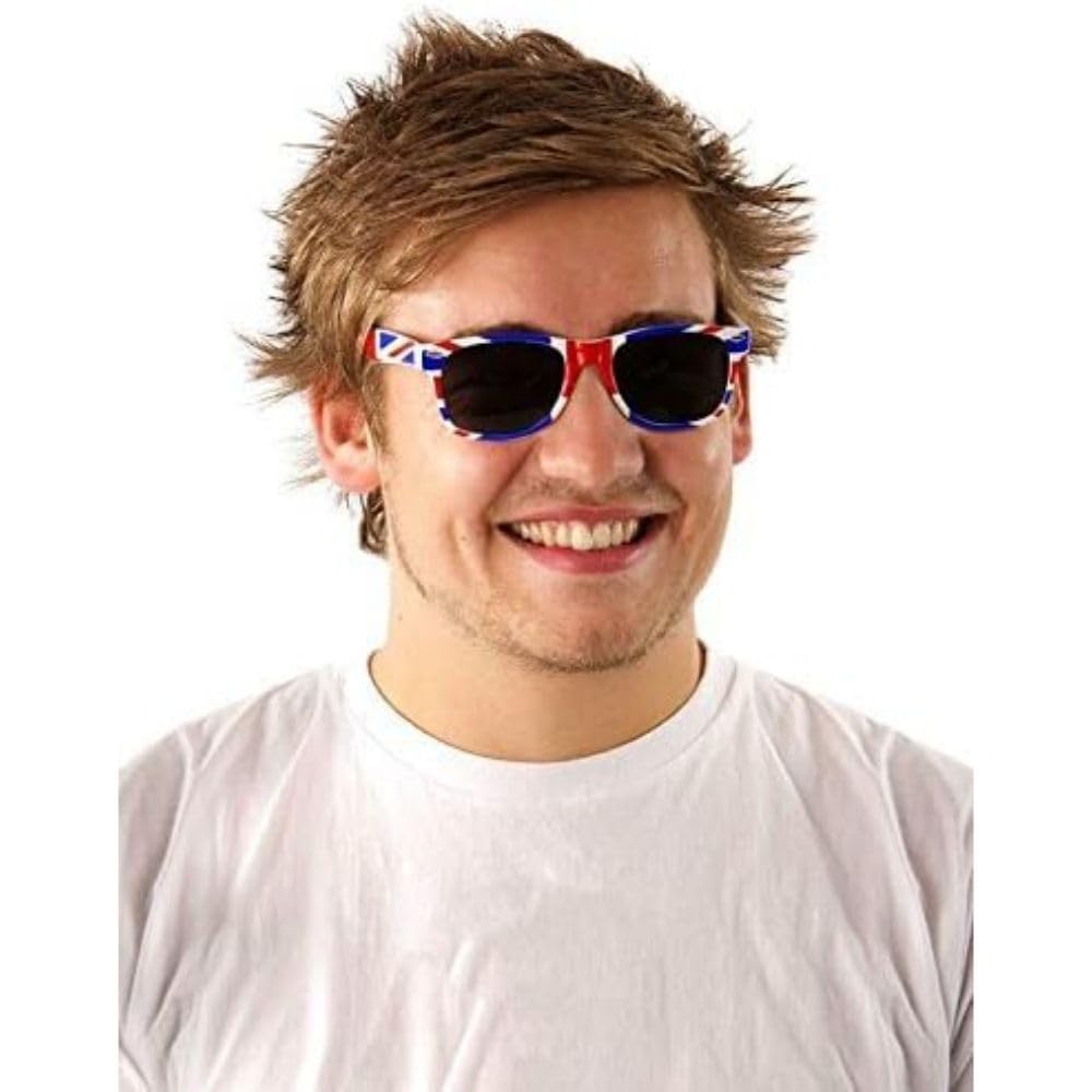 Bristol Novelty BA017 Union Jack Sunglasses, Unisex-Adult, One Size Halloween