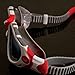 Zoggs Predator Flex Polarized Goggles (Red White)