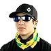 Hoo-Rag - High Performance 100% Moisture Wicking Polyester Microfiber Multi-Functional Face Mask & Neck Cover - UPF 30 - One Size Fits Most - Jamaica Flag