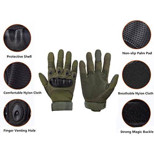 image for Dream Hunter Tactical Gloves, 1 Pair Touch Screen Military Rubber Hard