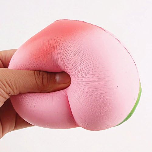 Slow Rising Jumbo Peach Toy, Aigogo Cream Scented Fruits Food Squishy Squishies Cute Kawai Soft Toys Stress Anxiety Relief