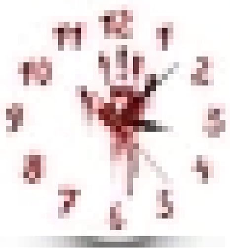 Amazon 壁時計恐ろしい血まみれの手ホラーデザインアクリルプリント壁時計ハロウィーンの装飾スラッシャー怖い時計邪悪な死んだ壁アートウォッチ 置き時計 掛け時計 オンライン通販