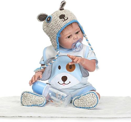 20 Inch Reborn Newborn Boy Anatomically Correct Baby Full Body Silicone Dolls Realistic Kids Birthday Toys Magnetic Pacifier