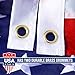 American Usa Us Flag 3x5 ft - Deluxe Embroidered Stars, Heavy Duty Durable Flags Built for Outdoors, Vivid Color, Sewn Stripes, Brass Grommets, Double Stitched UV Protection Perfect for Outside