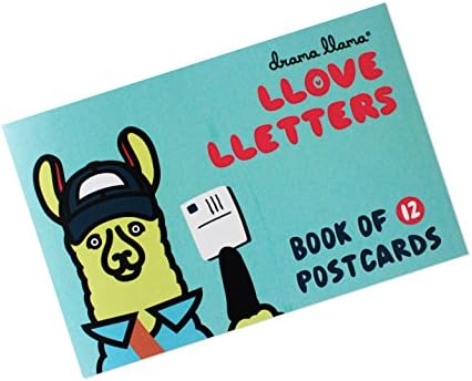 Drama Llama Postcard Book - Set of 12 - Year of Love | Christmas Cards | Postcards | Greeting Cards | Llama Stationery | Llama Llama Books | Birthday Cards | Snail Mail | Valentine's Cards | Halloween