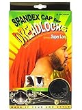 King.J Super Long Unisex Spandex Cap For Dreadlocks (Black)