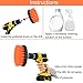 Funceter Drill Brush Attachment,Drill Powered Cleaning Brush,Bathroom Surfaces Tub, Shower, Tile and Grout Drill Brush,All Purpose Cleaner Scrubbing Brushes for Home and Kitchen or Wheel