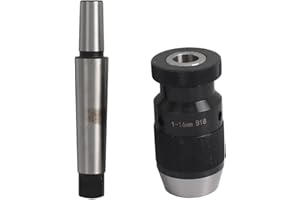 Fayelume Lathe Chuck, MT3 B18 Drill Chuck, 5/8 Capacity Manual Hand Drill for Drilling Machines, Milling Machines, Lathes and Boring Machines