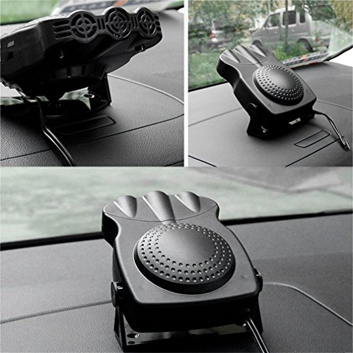 Powstro Car Heater Portable Heating Cooling Fan Quickly Defroster Car Defogger 12V 150W