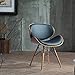 Corvus Madonna Walnut and Black Finished Contemporary Bent Look 30-inch Mid-Century Style Chair (1)