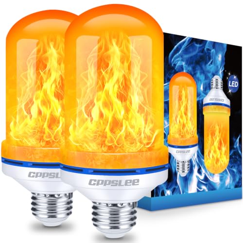 CPPSLEE LED Flame Light Bulb 4 Modes