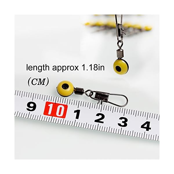 Sougayilang-Fishing-Line-Sinker-Slides-Hook-Shank-Clip-Connector-Swivels-Pack-of-100pcs