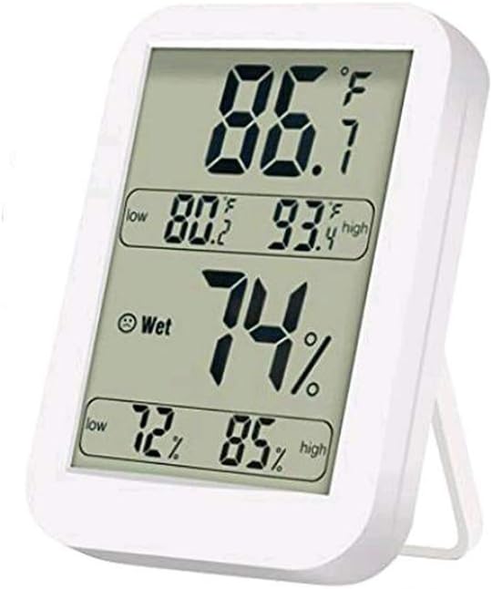 Termometro Igrometro Digitale Interno - 4 Pezzi, Misuratore Temperatura Umidità Ambiente Per Casa - Foto 8