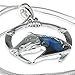 Embolden Jewelry Silver-Tone, Blue, Green Abalone Paua Shell Lucky Horseshoe Horse Head Pendant Necklace Great Gift for Girls