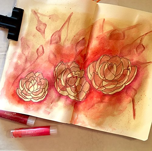 Faber-Castell Gelatos Colors Set, Metallics - Water Soluble Pigment Crayons - 15 Metallic Colors